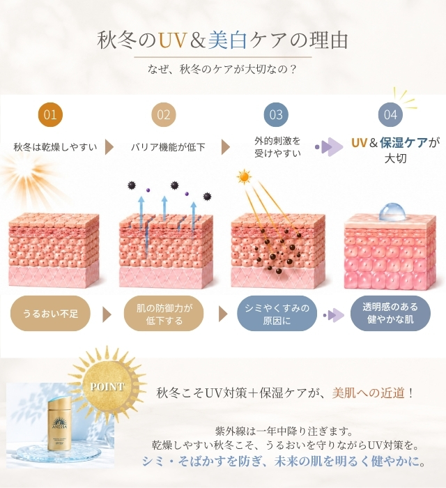 秋冬のUV＆美白ケアの理由