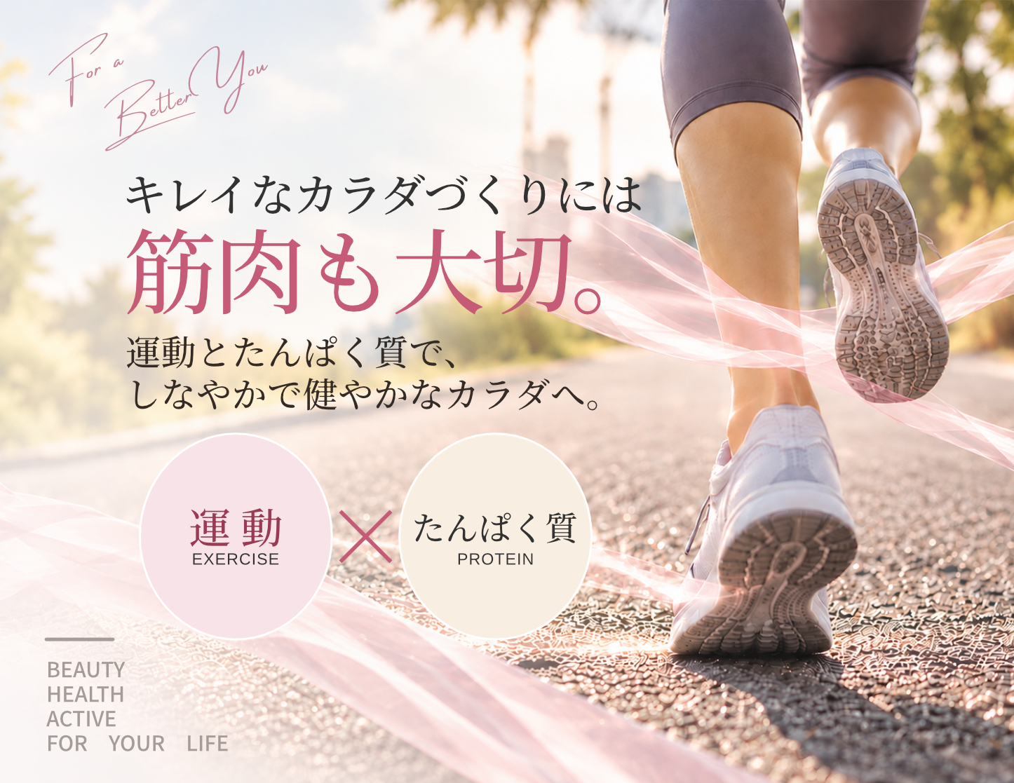 キレイなカラダづくりには筋肉も大切