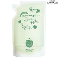 コスメ通販サニープレイス ナノサプリクレンジング シャンプー(グリーンアップル)詰替 800ml
