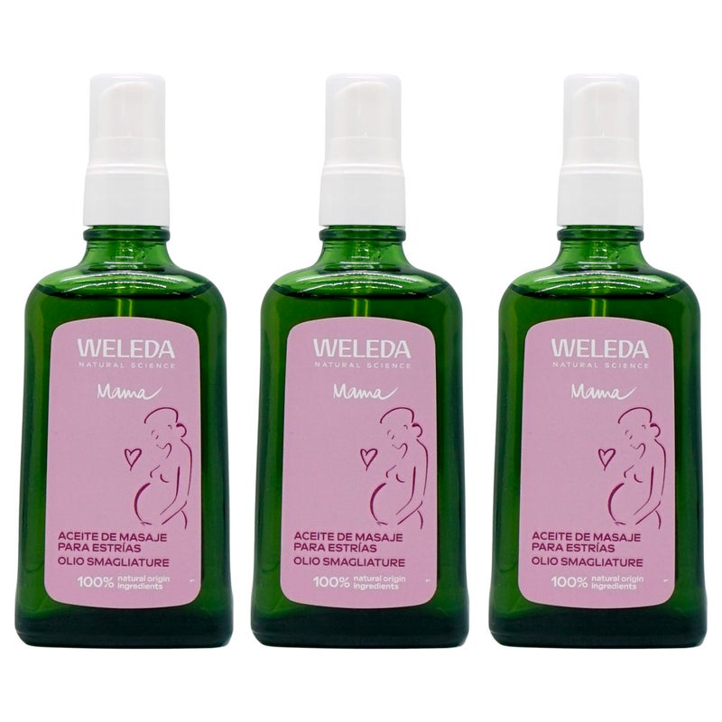 コスメ通販　【セット】WELEDA ヴェレダ マザーズボディオイル 100ml×3本(ポンプ)