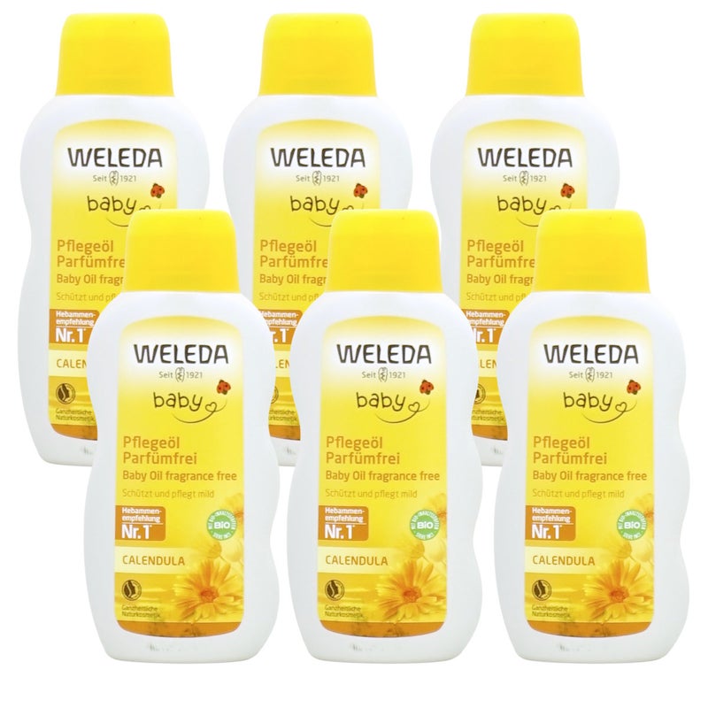 コスメ通販　WELEDA ヴェレダ カレンドラベビーオイル N 200ml×6本