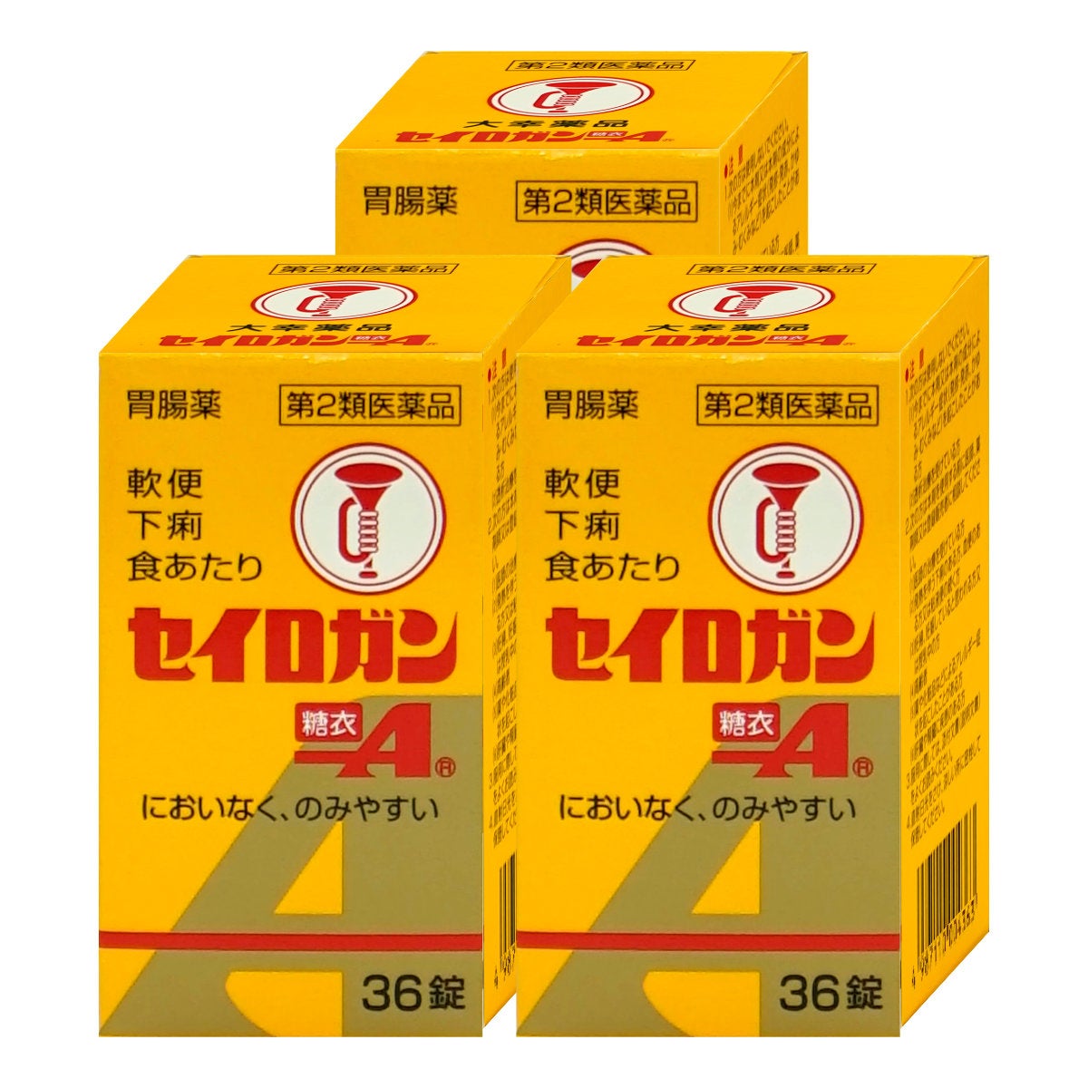 コスメ通販　【第2類医薬品】セイロガン糖衣A錠 36錠×3個