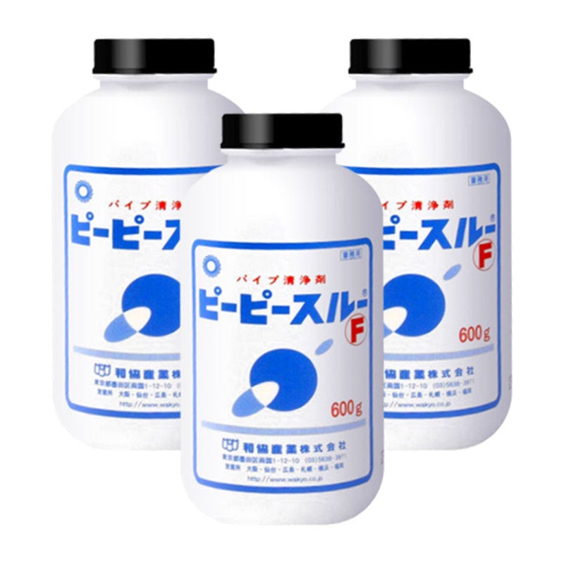 コスメ通販　ピーピースルーF 600g × 3個セット 業務用排水管洗浄剤 正規販売店