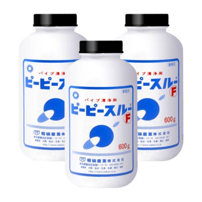 コスメ通販　ピーピースルーF 600g × 3個セット 業務用排水管洗浄剤 正規販売店