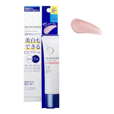 コスメ通販　トランシーノ 薬用トーンアップCCクリーム30g ピンクベージュ