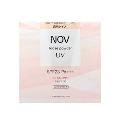 コスメ通販　ノエビア NOV ノブ ルースパウダーUV 20g 透明タイプ SPF23 PA+++