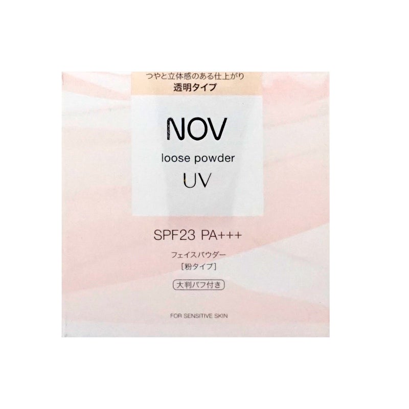 コスメ通販　ノエビア NOV ノブ ルースパウダーUV 20g 透明タイプ SPF23 PA+++