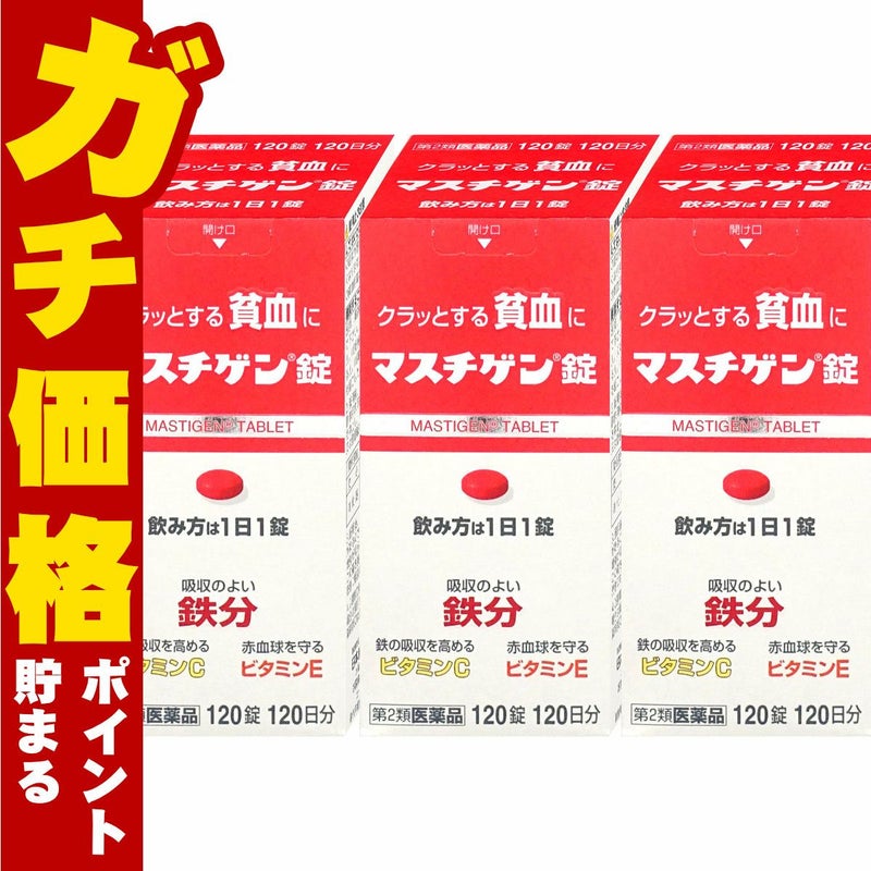 通販　【第2類医薬品】マスチゲン錠 120錠×3個【日本臓器製薬株式会社】