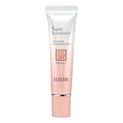 コスメ通販　アクセーヌ スーパーサンシールドブライトヴェール 22g #01ピンクベージュ SPF50+ PA++++ 【日やけ止めベースクリーム】