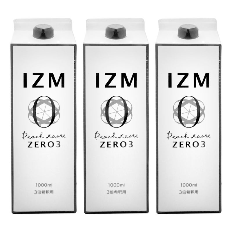 通販　【セット】IZM酵素ドリンク1000ml×3本 ゼロスリー ZERO3【食品】