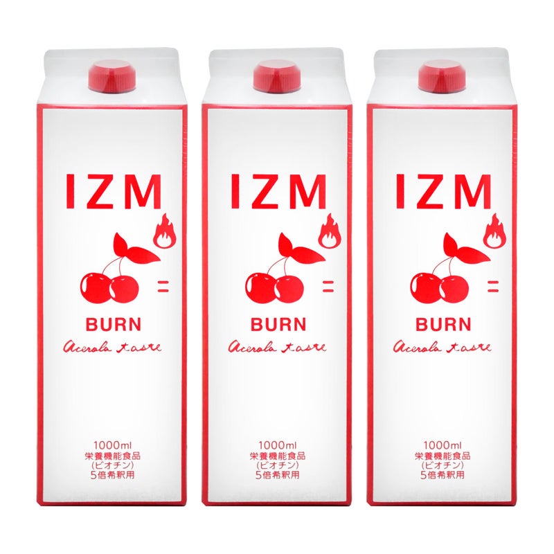 通販　【セット】IZM酵素ドリンク1000ml×3本 バーンアセロラテイスト BURN ACEROLA TASTE【食品】