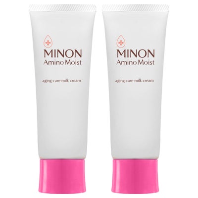 コスメ通販　【セット】ミノン アミノモイスト エイジングケアミルククリーム 100g × 2個【乳液クリーム/敏感肌/年齢肌】2本 MINON 第一三共ヘルスケア