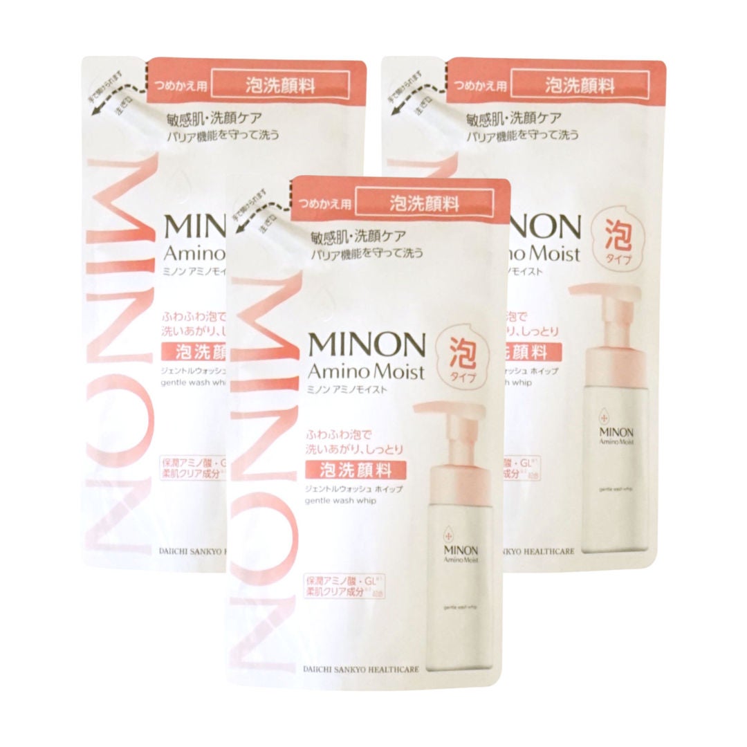 ミノン アミノモイスト ジェントルウォッシュ ホイップ 詰替 130ml× 3
