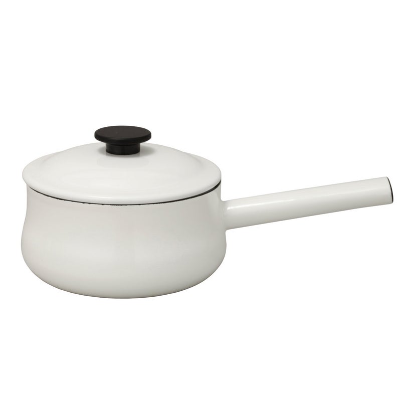 通販　野田琺瑯 LK-18N ルークソースパン18cm ホワイト【LUKE 日本製 ホーロー】
