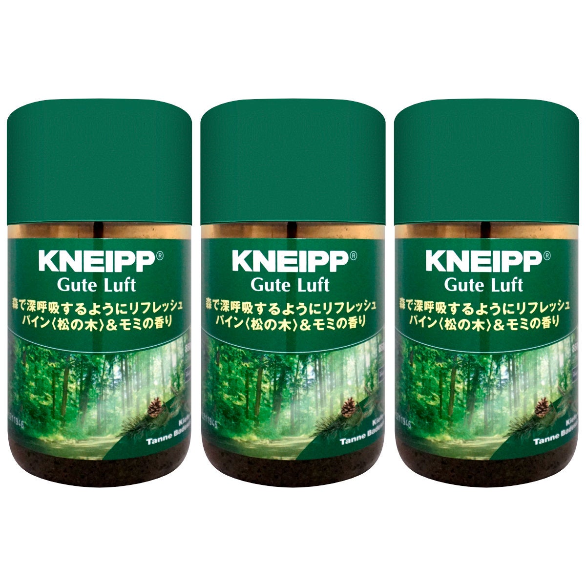 コスメ通販　【セット】クナイプ グーテルフトバスソルト 850g パイン&モミ×3個【バスソルト】KNEIPP