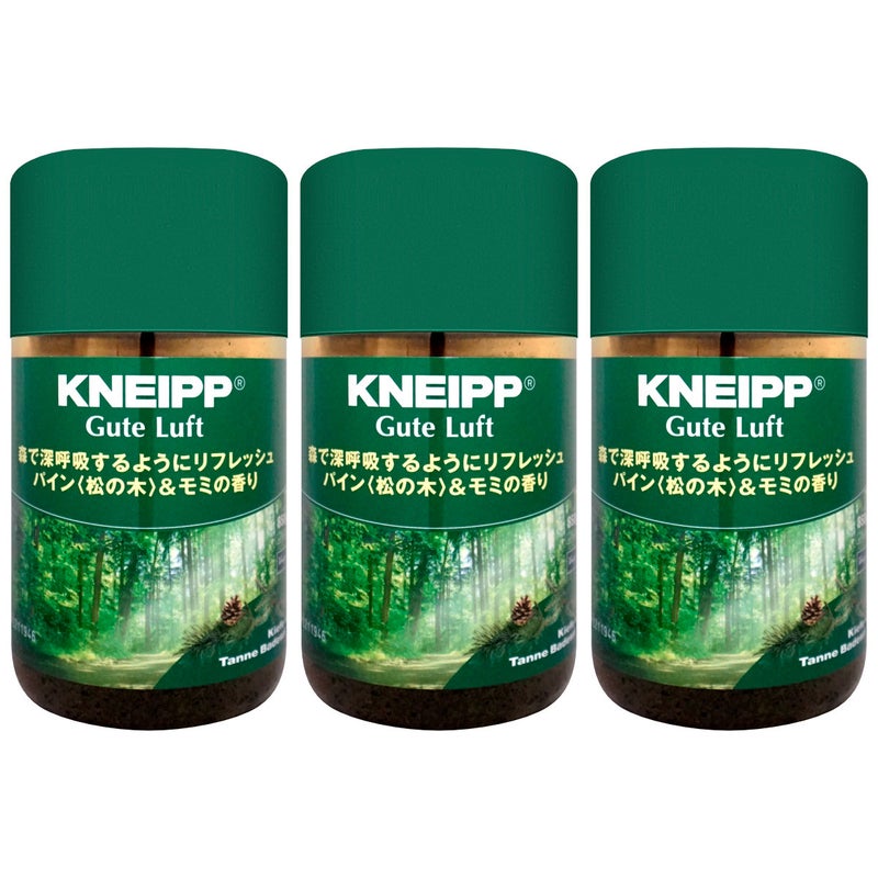 コスメ通販　【セット】クナイプ グーテルフトバスソルト 850g パイン&モミ×3個【バスソルト】KNEIPP
