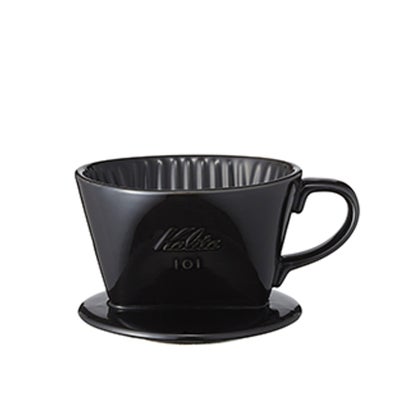 通販　カリタ Kalita #01005 101-ロト ブラック【 陶器製コーヒードリッパー 1-2人用】