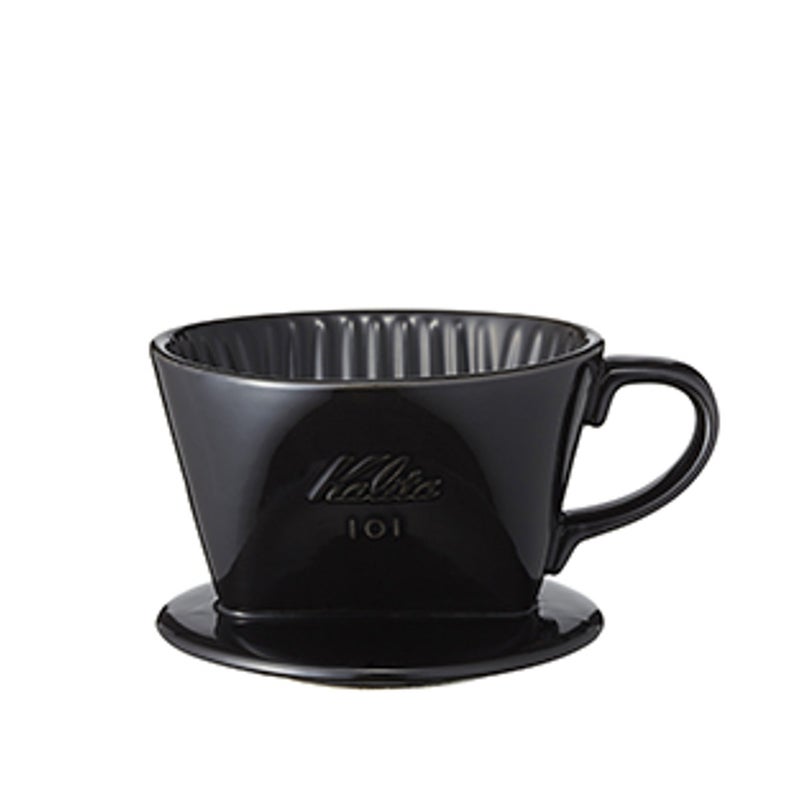 通販　カリタ Kalita #01005 101-ロト ブラック【 陶器製コーヒードリッパー 1-2人用】