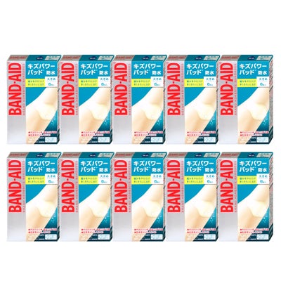 バンドエイド キズパワーパッド 大きめ 6枚×10個