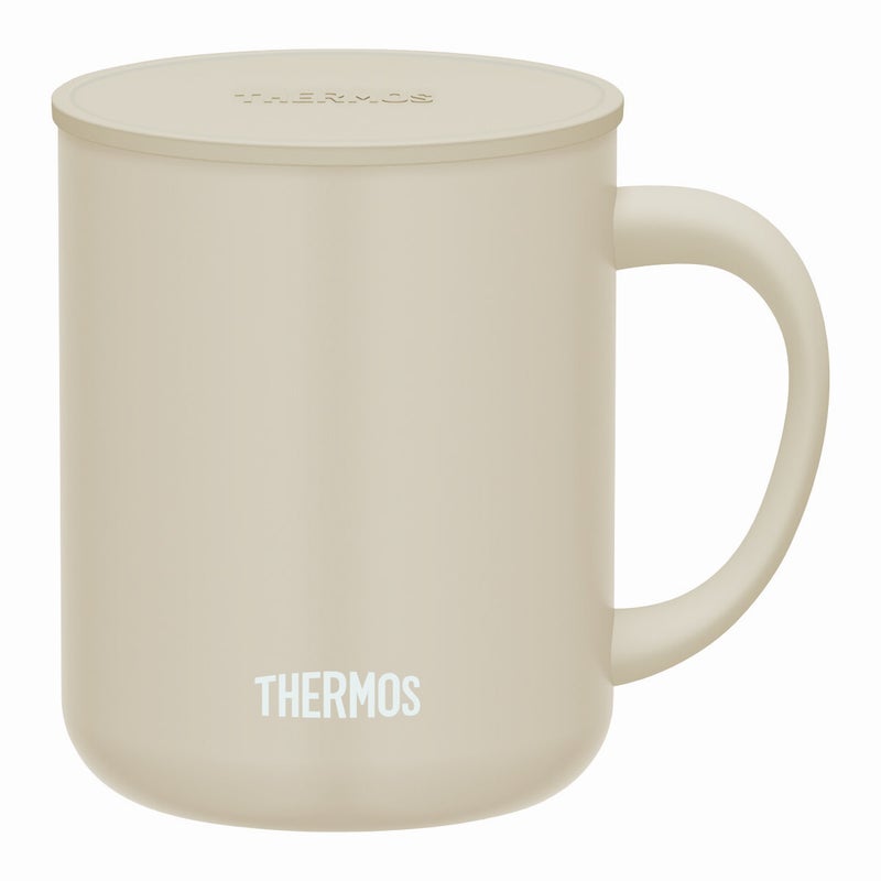 通販　THERMOS サーモス 真空断熱マグカップ 450ml JDG-452C BE ベージュ【蓋付きマグカップ】
