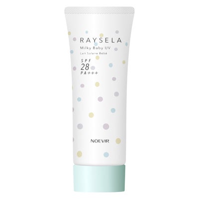 コスメ通販　ノエビア レイセラ ミルキーベビーUV 45g SPF28 PA+++【日やけ止め乳液】