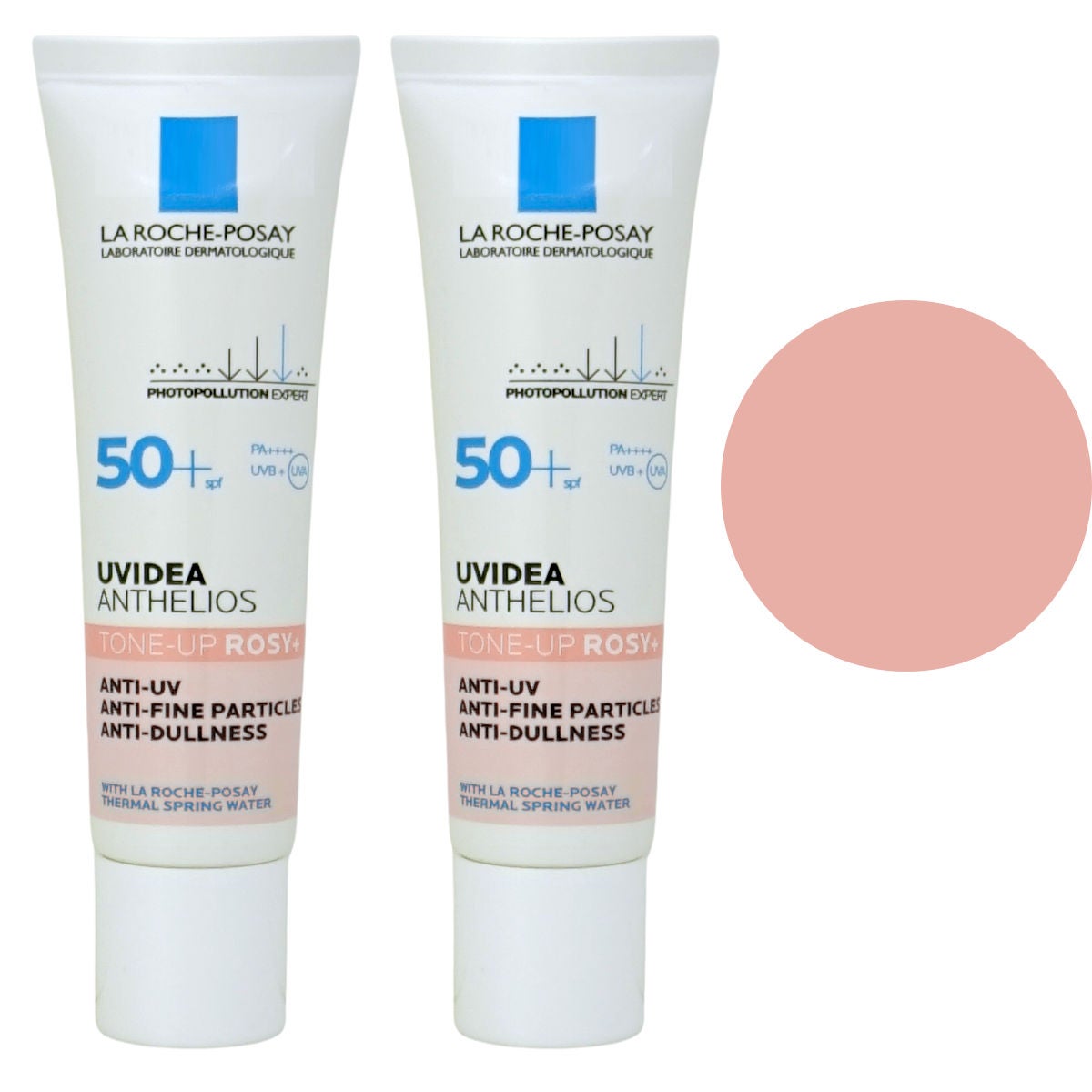 【2個セット】ラロッシュポゼ UVイデアXL プロテクショントーンアップ ローズ+ 30ml×2 SPF50+ PA++++ #ピンクベージュ