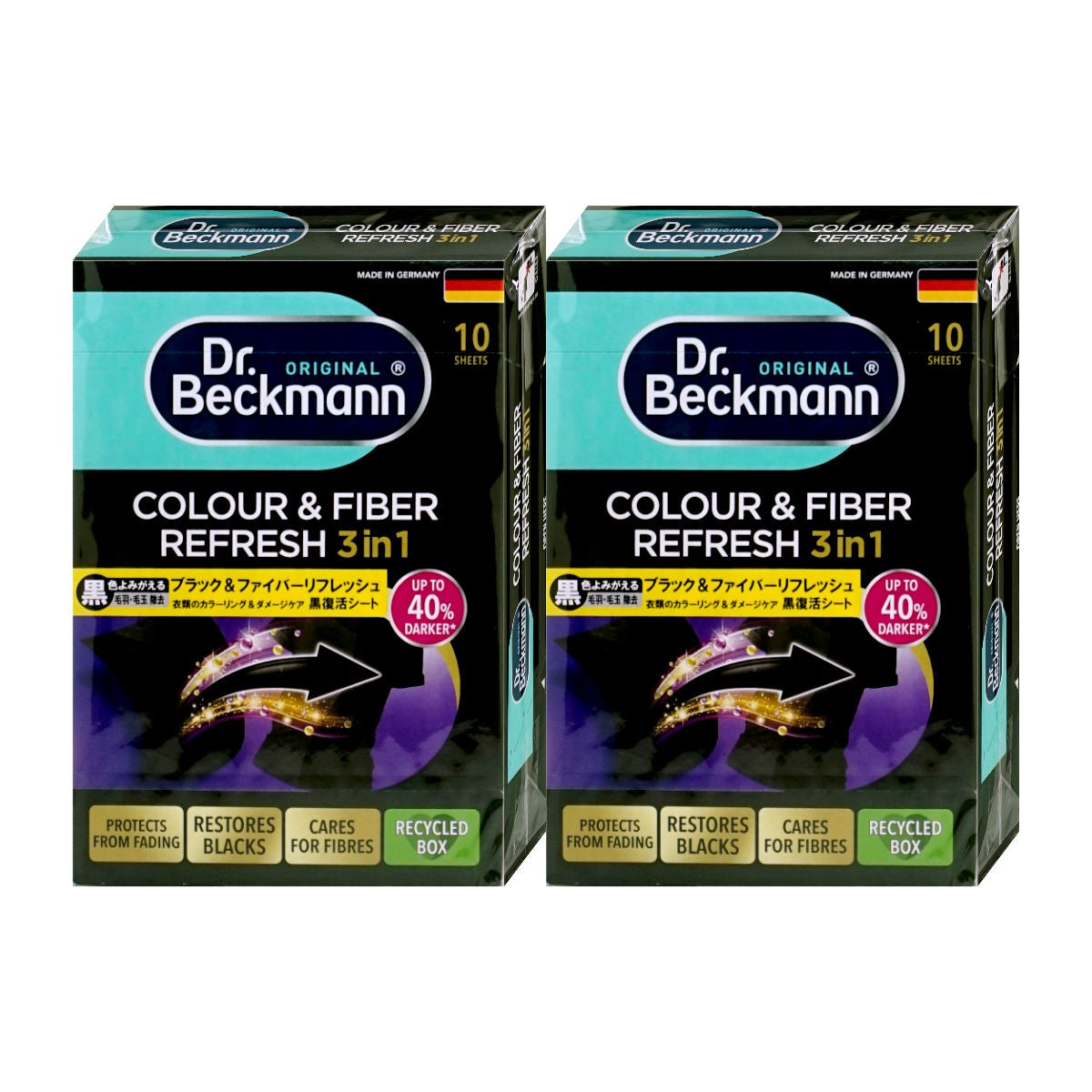 Dr.Beckmann ドクターベックマン ブラック&ファイバーリフレッシュ黒復活シート10枚入り
