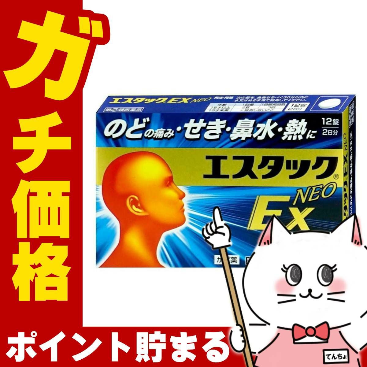 【指定第2類医薬品】エスタックNEO EX 12錠