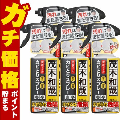 【セット】レック 茂木和哉カビとりジェルスプレー 320ml×5個 C00404