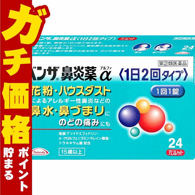 【指定第2類医薬品】ベンザ鼻炎薬α 24錠