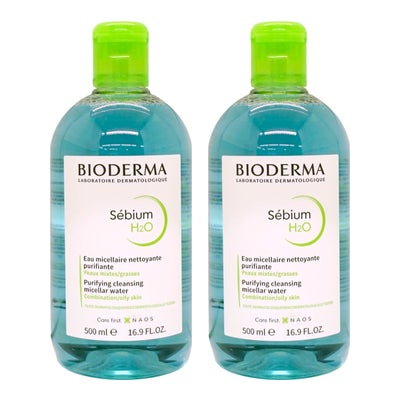 ビオデルマ セビウム H2O(エイチツーオー)D 500ml×2個 オイリー肌・混合肌用