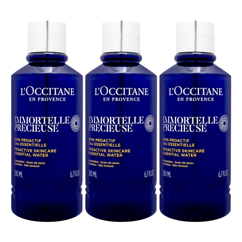 ロクシタン イモーテルプレシューズエッセンシャルフェイスウォーター(フェースウォーター) 200ml×3本