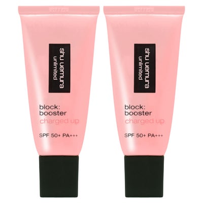 シュウウエムラ アンリミテッドブロックブースター×2個 #サクラピンク SPF50+ PA+++ 化粧下地 下地 ベース 日焼け止め ブースター SPF50 ピンク