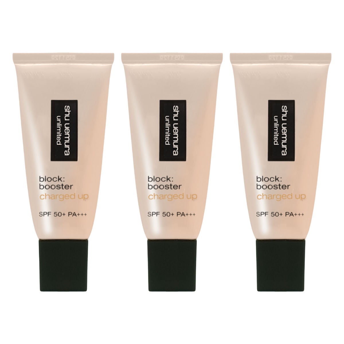 シュウウエムラ アンリミテッドブロックブースター×3個 #アンズベージュ SPF50+/PA+++