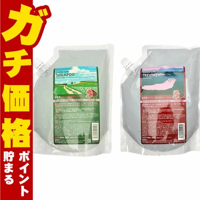 サニープレイス ザクロ精炭酸 詰替セット(シャンプー 800ml & トリートメント 800g)