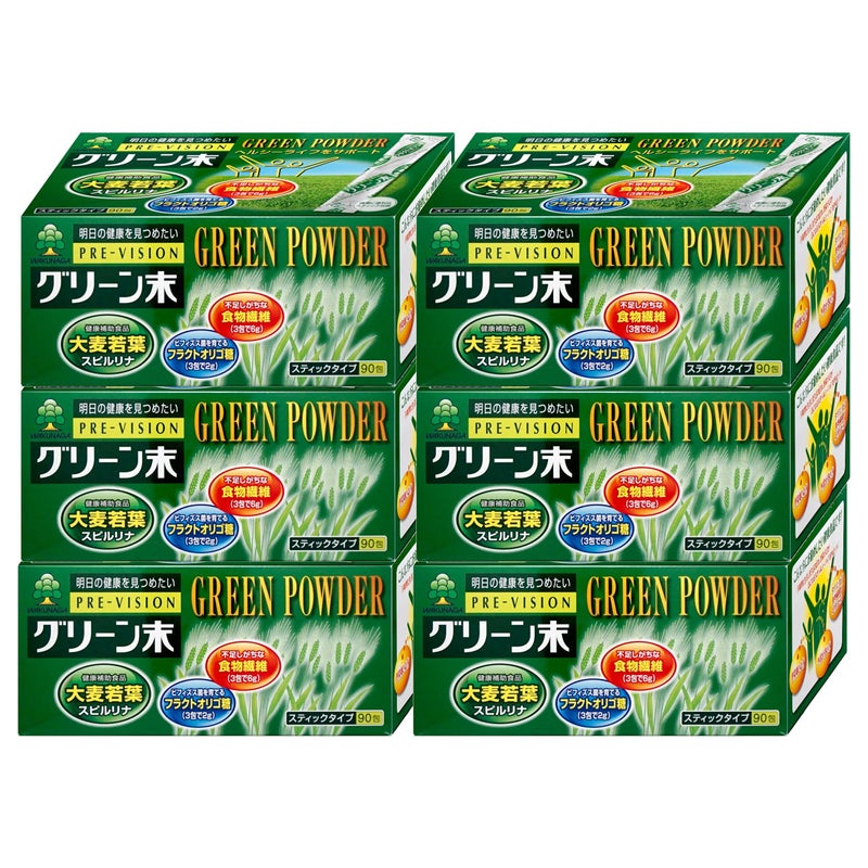 プレビジョン グリーン末 306g (3.4g×90包)×6個