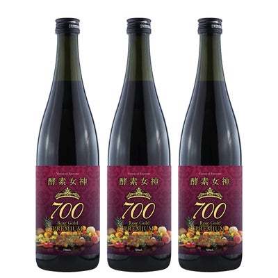 酵素女神700 ロゼゴールドプレミアム 720ml×3本