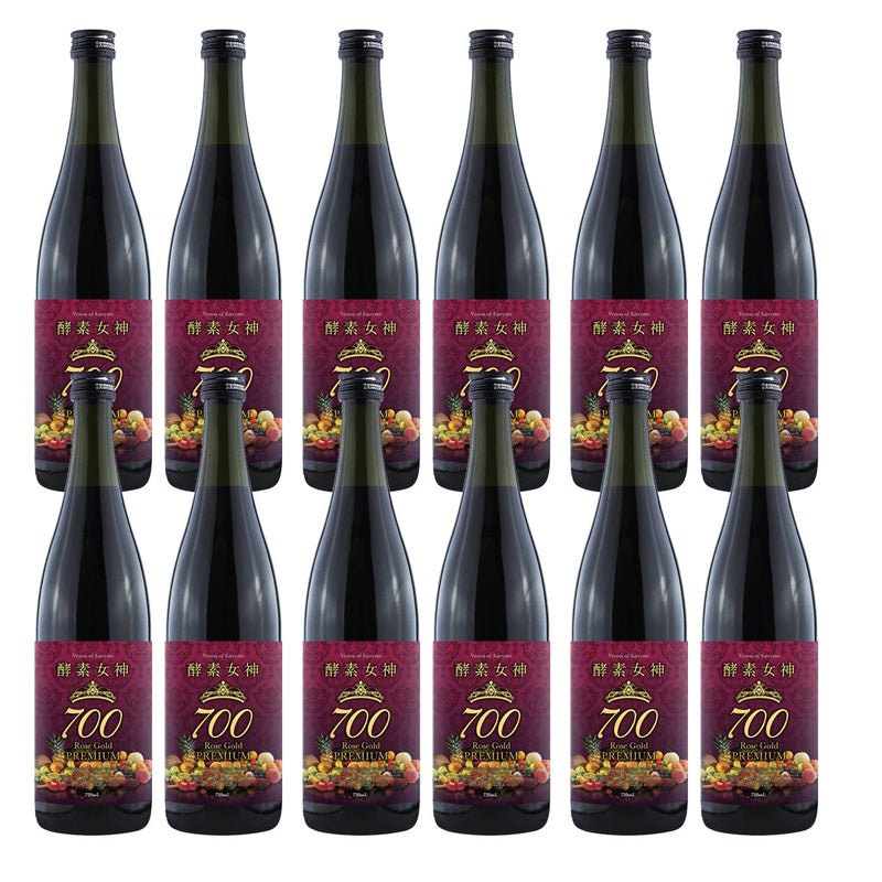 酵素女神700 ロゼゴールドプレミアム 720ml×12本