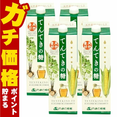 天然甘味料 てんてきの糖ジャビー 1200g×4個 紙パック 調味料 砂糖代用 ジャビー やまと蜂蜜