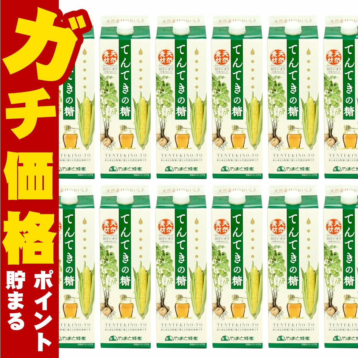 天然甘味料 てんてきの糖ジャビー 1200g×12個 紙パック 調味料 砂糖代用 ジャビー やまと蜂蜜