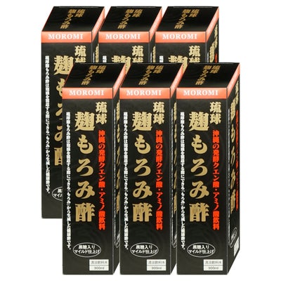 ユニマットリケン 琉球麹もろみ酢 900ml×6本 クエン酸 黒酢 沖縄 もろみ