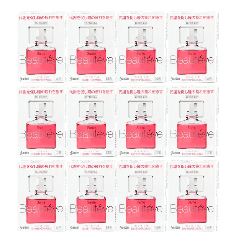 サンテボーティエ 12ml×12個【おすすめサンテ目薬】紫外線や排気ガスの多い現代の生活環境、寝不足、偏った食生活など、私たちの瞳は日々さまざまなストレスにさらされています。【第2類医薬品】