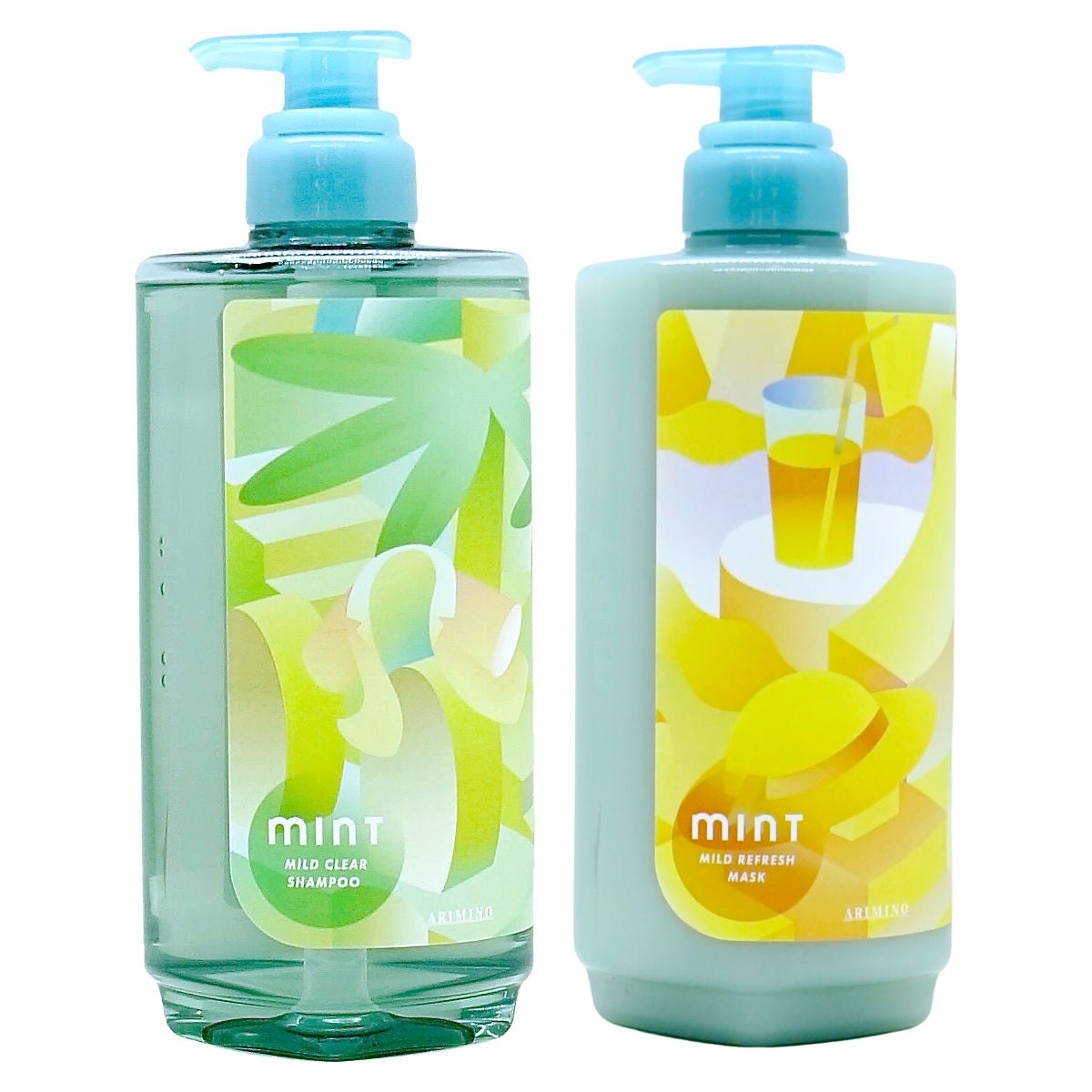 コスメ通販　アリミノ ミントマイルド シャンプー550ml&トリートメント550g M 本体セット